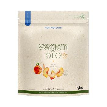 Vegan Pro Nutriversum Proteine Vegetali Isolate Pisello e Riso 500g Pesca Yogurt
