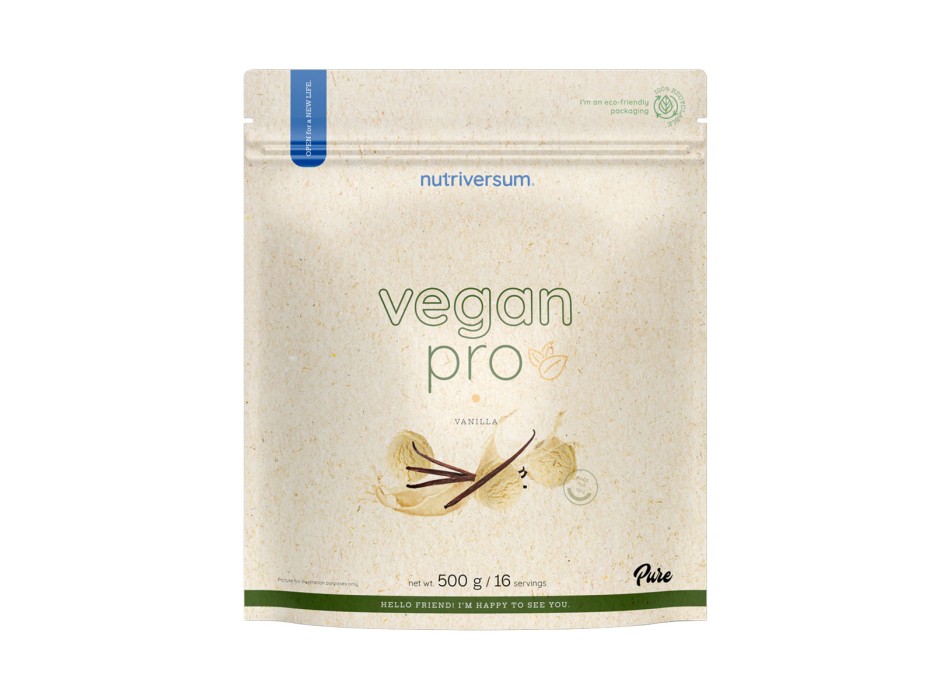 Vegan Pro Nutriversum Proteine Vegetali Isolate Pisello e Riso 500g Vaniglia