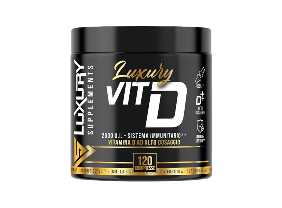Vit D Luxury Supplements Vitamina D3 Colecalciferolo Salute Ossa e Difese 120cpr