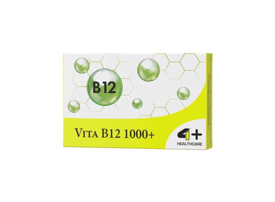 VITA B12 1000+ - Integratore di Vitamina B12 4+ NUTRITION