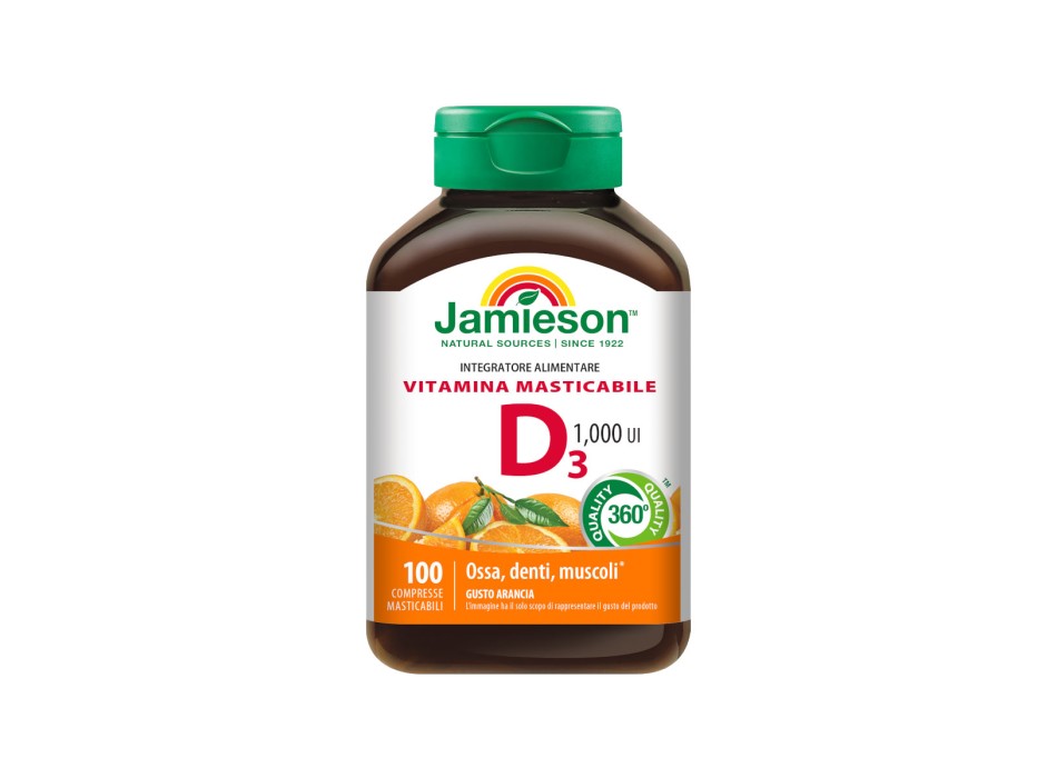 Vitamina D3 1000 UI 100cpr Masticabili 