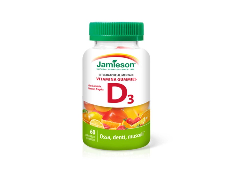 VITAMINA D3 GUMMIES - Integratore di Vitamina D3 masticabile alla frutta JAMIESON