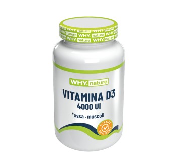 Vitamina D3 Why Nature integratore 1000 UI salute ossa difese immunitarie 100cpr