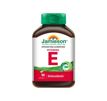 Vitamina E Jamieson Integratore Antiossidante Protezione Cellulare Pelle 90 soft