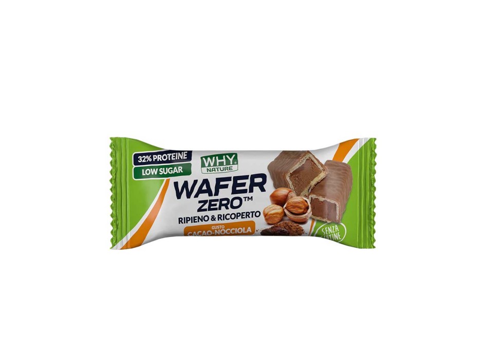 Wafer Zero Why Nature proteico no zuccheri 35g Cacao Nocciola