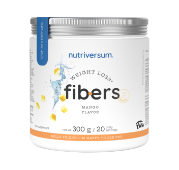 Weight Loss Fibers Nutriversum Dimagrimento Glucomannano Sazietà 300g Mango