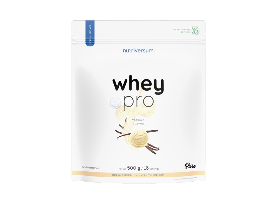 Whey Pro Nutriversum Busta Proteine del Siero di Latte 500g Vaniglia