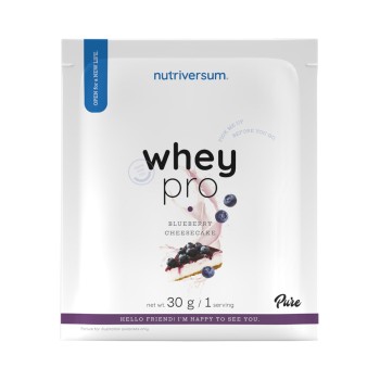 Whey Pro Nutriversum Bustina Monodose Proteine del Siero di Latte 30g Bluberry