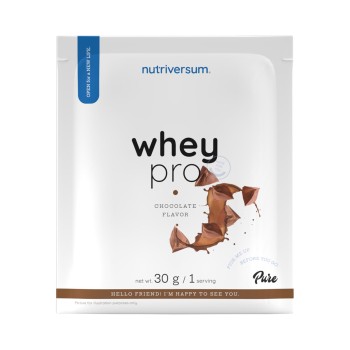 Whey Pro Nutriversum Bustina Monodose Proteine del Siero di Latte 30g Cioccolato