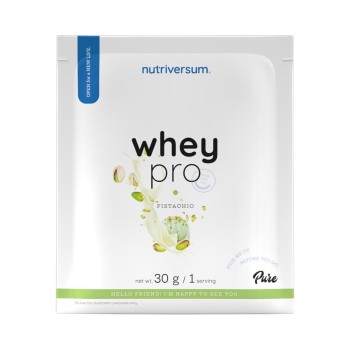 Whey Pro Nutriversum Bustina Monodose Proteine del Siero di Latte 30g Pistacchio