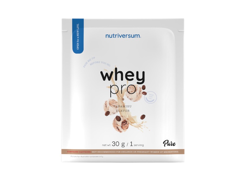 Whey Pro Nutriversum Bustina Monodose Proteine del Siero di Latte 30g Tiramisù