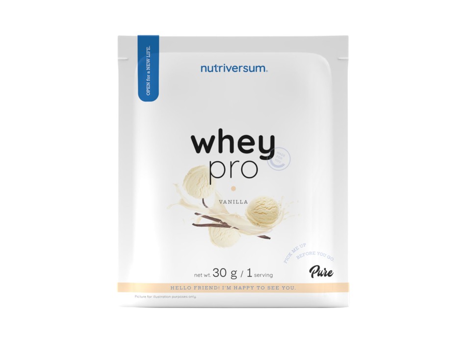 Whey Pro Nutriversum Bustina Monodose Proteine del Siero di Latte 30g Vaniglia