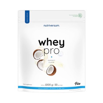 Whey Pro Nutriversum Proteine del Siero di Latte 1000g Cocco