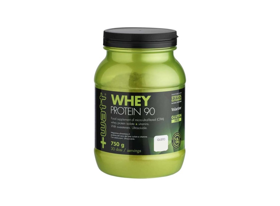 Whey Protein 90 +Watt proteine isolate del siero di latte 750g Neutro