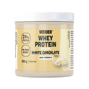 Whey Protein Cream Weider crema spalmabile proteica snack dolce 250g cioc bianco