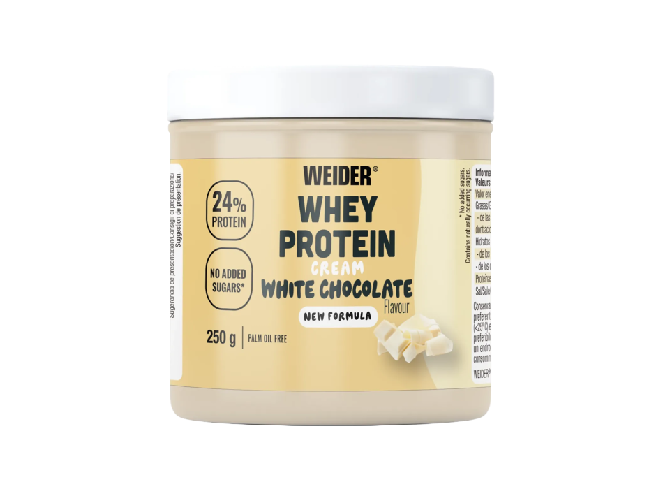 Whey Protein Cream Weider crema spalmabile proteica snack dolce 250g cioc bianco