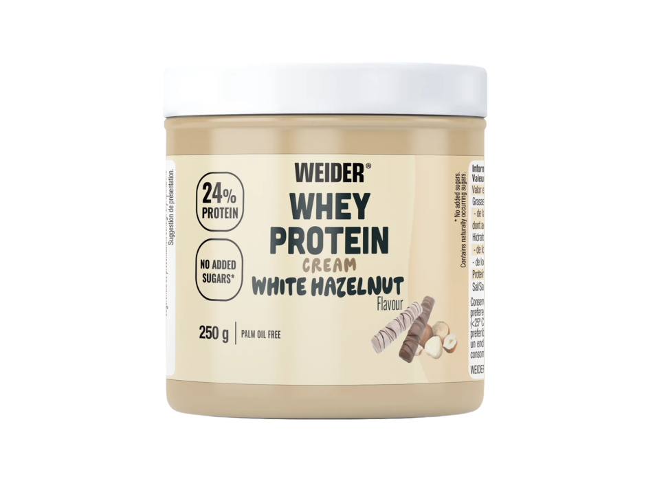Whey Protein Cream Weider crema spalmabile proteica snack dolce 250g nocc bianco