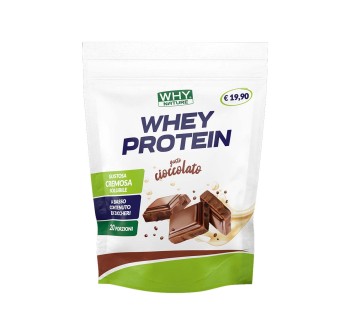 Whey Protein Why Nature proteine siero latte concentrate 400g Cioccolato