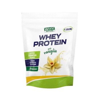 Whey Protein Why Nature proteine siero latte concentrate 400g Vaniglia