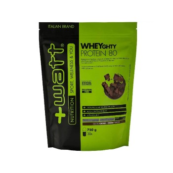 Wheyghty Protein 80 +Watt proteine whey concentrate 750g Doypack Cacao
