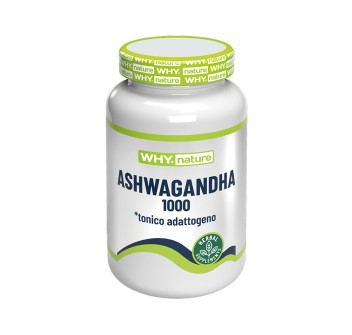Why Nature Ashwagandha 1000 integratore adattogeno stress KSM-66 60 compresse