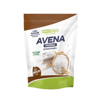 Why Nature Avena Farina Istantanea 1kg senza glutine Cacao