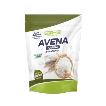 Why Nature Avena Farina Istantanea 1kg senza glutine Mandorla