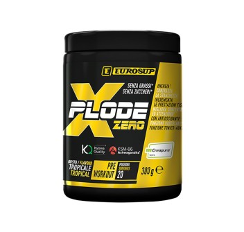 X-Plode Zero Eurosup Pre-Workout Ossido Nitrico Energia Polvere 300g Tropical