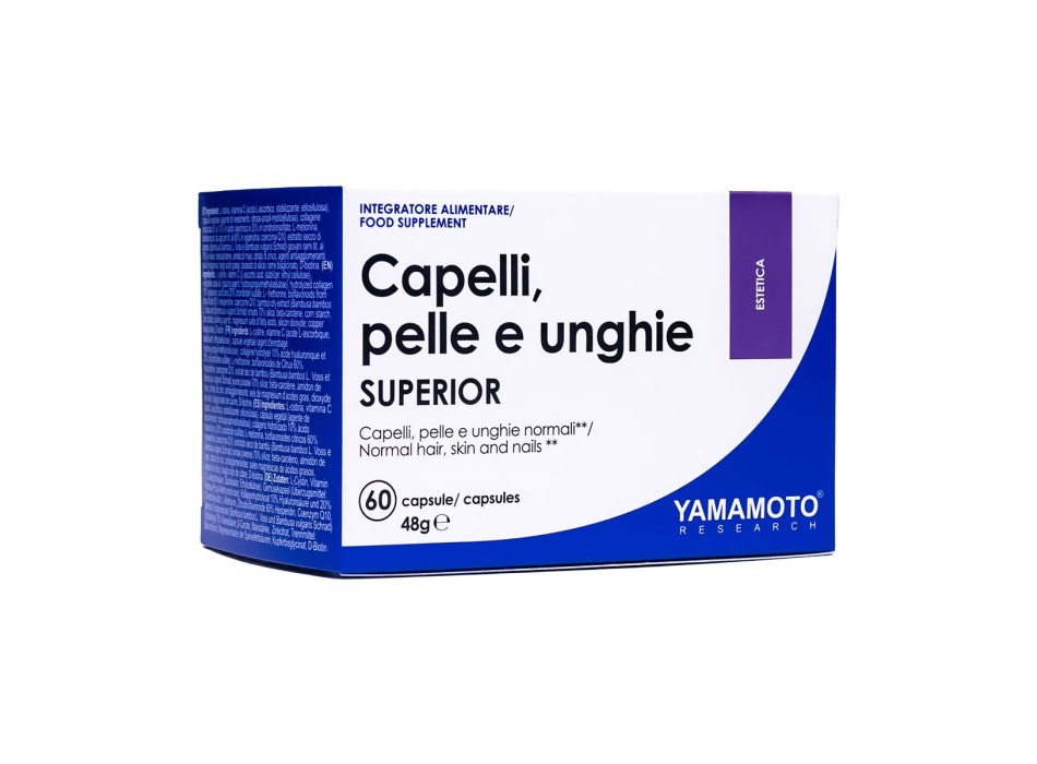 Yamamoto Nutrition Capelli Pelle e Unghie Superior collagene biotina 60 caps