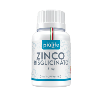 Zinco Bisglicinato PiùLife Integratore Difese Immuni e Pelle 400cpr