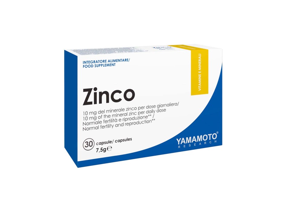 ZINCO - YAMAMOTO - Integratore di Zinco in capsule YAMAMOTO NUTRITION