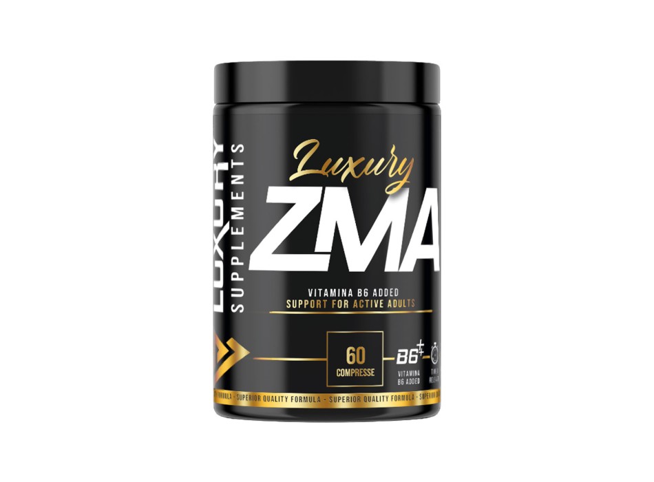 ZMA Luxury Supplements Zinco Magnesio Vitamina B6 Recupero Notturno Testosterone